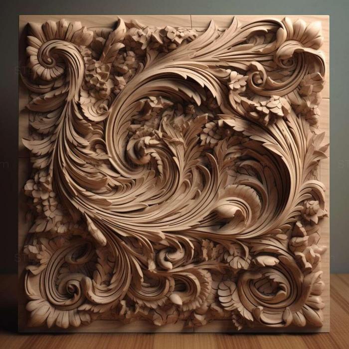 Patterns and decorations (Effect 2, PATTERN_430) 3D models for cnc